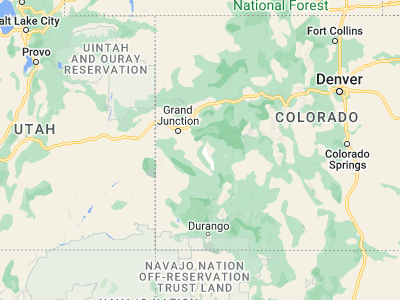 Map showing location of Delta (38.74221, -108.06896)