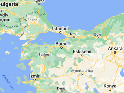 Map showing location of Demirtaş (40.27194, 29.09833)