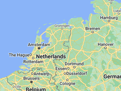 Map showing location of Den Ham (52.46583, 6.49583)