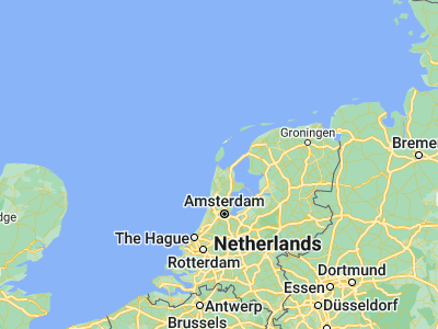 Map showing location of Den Helder (52.95988, 4.75933)