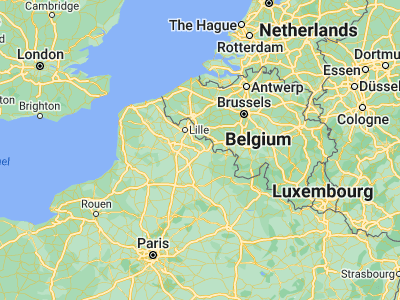 Map showing location of Denain (50.3293, 3.3943)