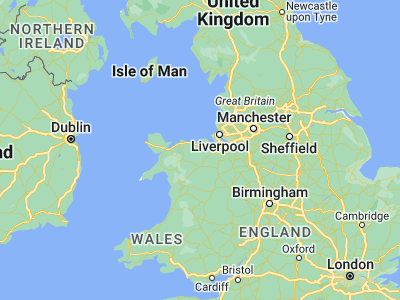 Map showing location of Denbigh (53.18333, -3.41667)