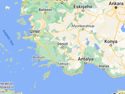 Map showing location of Denizli (37.77417, 29.0875)