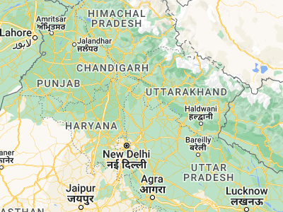 Map showing location of Deoband (29.69291, 77.67778)
