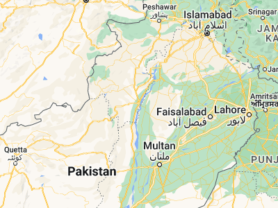 Map showing location of Dera Ismāīl Khān (31.83269, 70.9024)