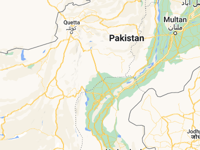 Map showing location of Dera Murād Jamāli (28.54657, 68.22308)