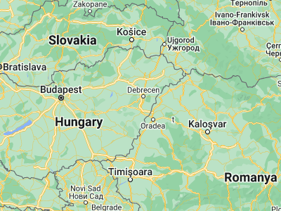 Map showing location of Derecske (47.35, 21.56667)