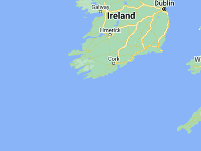 Map showing location of Derry (51.58666, -9.05026)