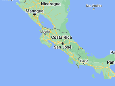Map showing location of Desamparados (9.94727, -84.50626)