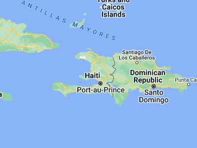 Map showing location of Désarmes (18.99167, -72.38889)