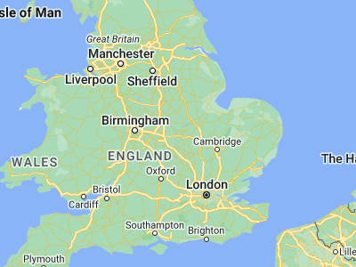 Map showing location of Desborough (52.44183, -0.82126)