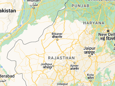 Map showing location of Deshnoke (27.79836, 73.34297)