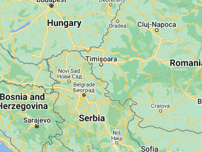 Map showing location of Deta (45.38889, 21.22444)