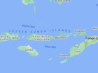 Map showing location of Detuwane (-8.5137, 121.793)