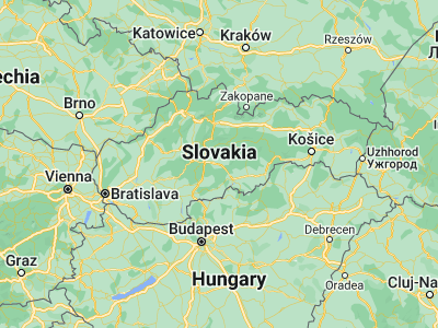 Map showing location of Detva (48.56082, 19.41954)