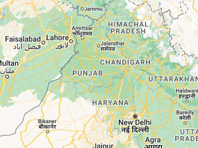 Map showing location of Dhanaula (30.28288, 75.57454)