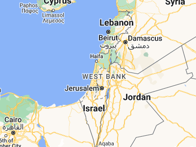 Map showing location of Dhannābah (32.31341, 35.04144)