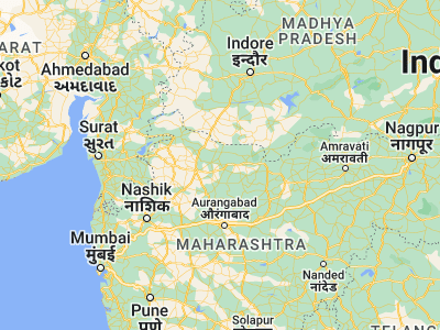 Map showing location of Dharangaon (21.01667, 75.26667)