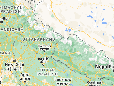 Map showing location of Dhārchula (29.84707, 80.51951)