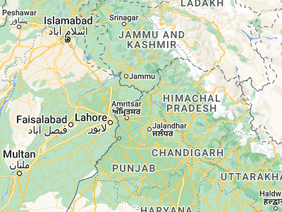 Map showing location of Dhāriwāl (31.95504, 75.32172)