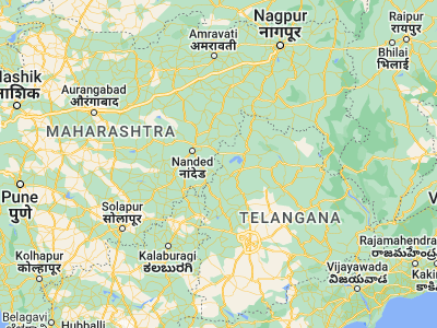 Map showing location of Dharmābād (18.9, 77.85)
