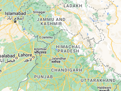 Map showing location of Dharmsāla (32.24194, 76.32133)