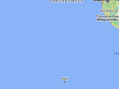 Map showing location of Dhidhdhoo (6.88333, 73.1)