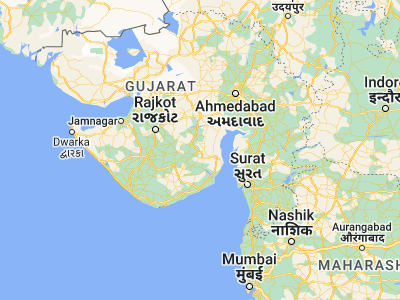 Map showing location of Dhola (21.88333, 71.78333)