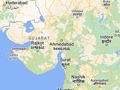 Map showing location of Dholka (22.71667, 72.46667)