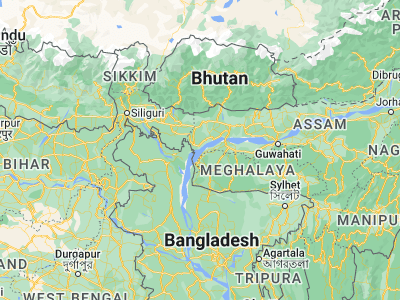 Map showing location of Dhuburi (26.01856, 89.98564)