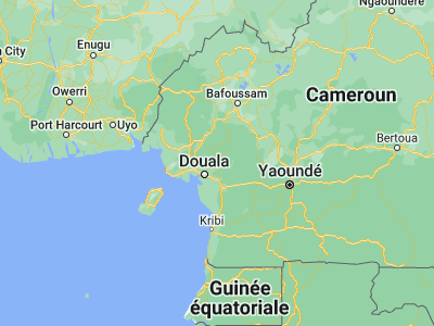 Map showing location of Diang (4.25, 10.01667)