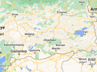 Map showing location of Dicle (38.37515, 40.07219)