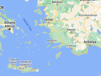 Map showing location of Didim (37.37556, 27.26778)
