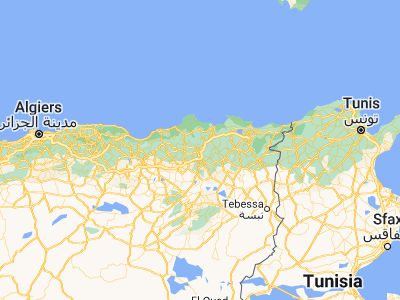 Map showing location of Didouche Mourad (36.4525, 6.63639)