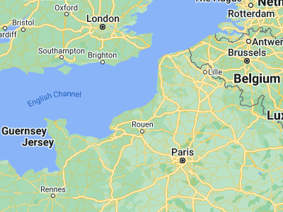 Map showing location of Dieppe (49.93333, 1.08333)