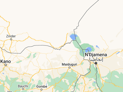 Map showing location of Diffa (13.31536, 12.61134)