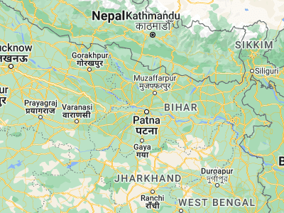 Map showing location of Dighwāra (25.74359, 84.99865)