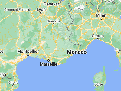 Map showing location of Digne-les-Bains (44.09252, 6.23199)