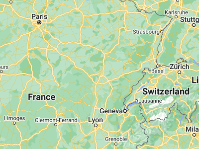 Map showing location of Dijon (47.31667, 5.01667)
