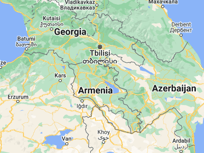 Map showing location of Dilijan (40.74103, 44.86362)