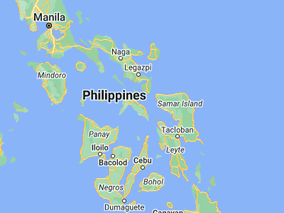 Map showing location of Dimasalang (12.1923, 123.8592)
