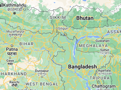 Map showing location of Dinājpur (25.62715, 88.63864)
