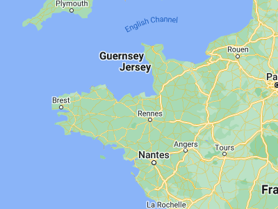 Map showing location of Dinan (48.45, -2.03333)
