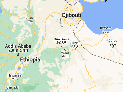 Map showing location of Dire Dawa (9.59306, 41.86611)