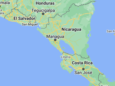 Map showing location of Diriomo (11.87612, -86.05184)