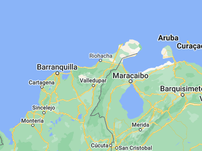 Map showing location of Distracción (10.89693, -72.8861)