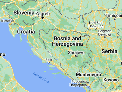 Map showing location of Divičani (44.36682, 17.32678)