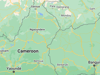 Map showing location of Djohong (6.83333, 14.7)
