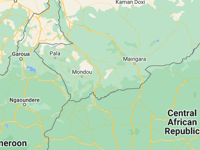 Map showing location of Doba (8.65, 16.85)