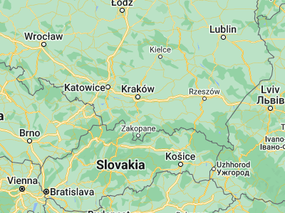 Map showing location of Dobczyce (49.88109, 20.08936)